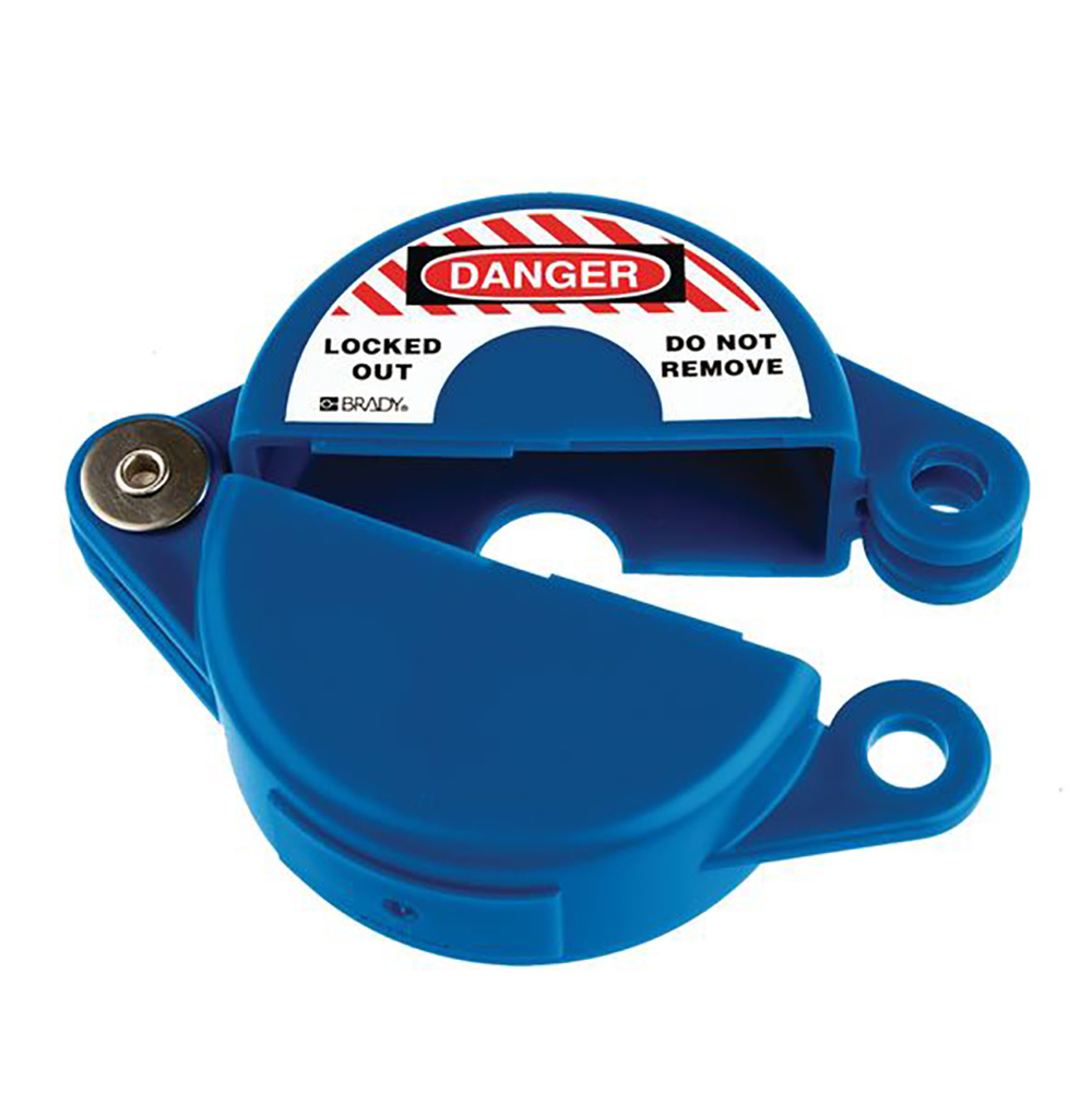Gate Valve Lockout - 25 to 63.5mm - Blue   Lockout/Tagout