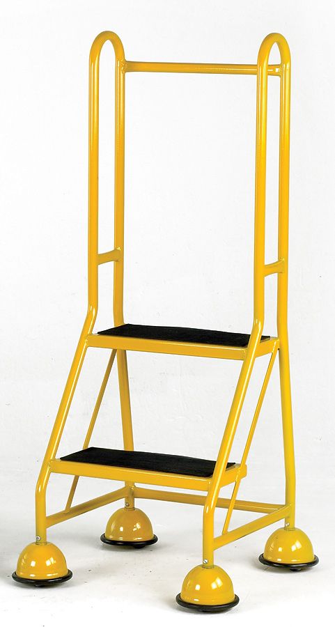 Steptek Single Sided Mobile 2 Step - With 2 Grab Rails