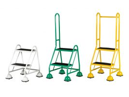 Steptek Single Sided Mobile 2 Step - With 2 Grab Rails